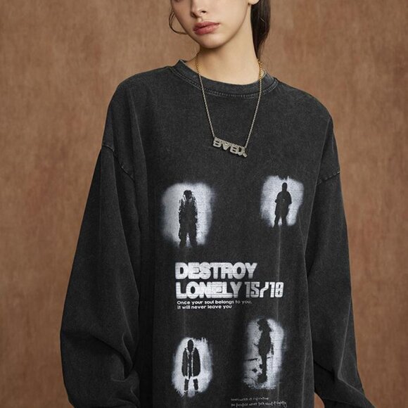 Fashion women's printed sweatshirt - Picture 4 of 4